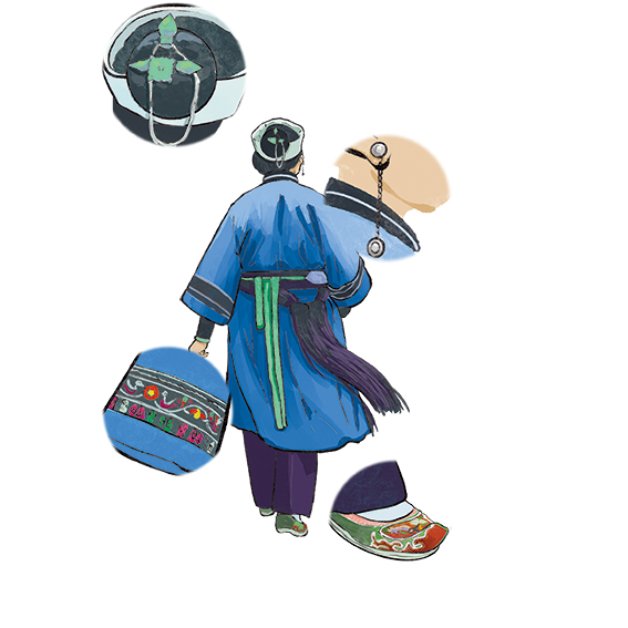 屯堡传统服饰（绘图_齐青杨）.jpg