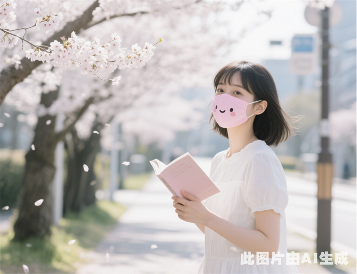 出门佩戴口罩。图片由AI生成。.png