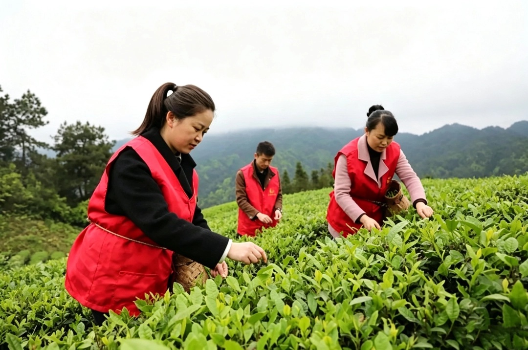 黔东南州青年党员到茶园基地一线参加实践教育。.jpg